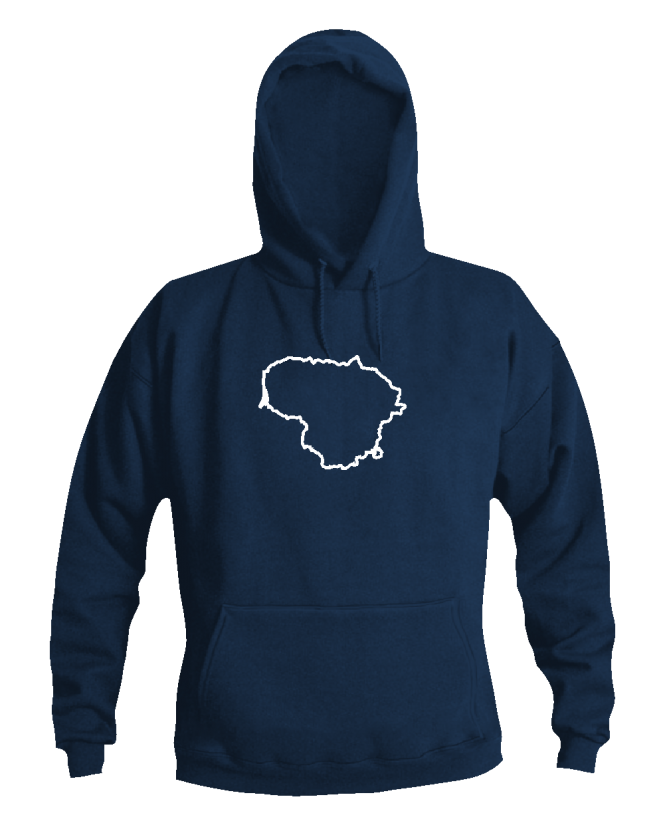 Džemperis Lietuvos žemėlapio kontūrai